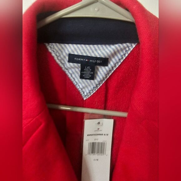 NWT Tommy Hilfiger cotton pea coat sz large - Picture 6 of 8